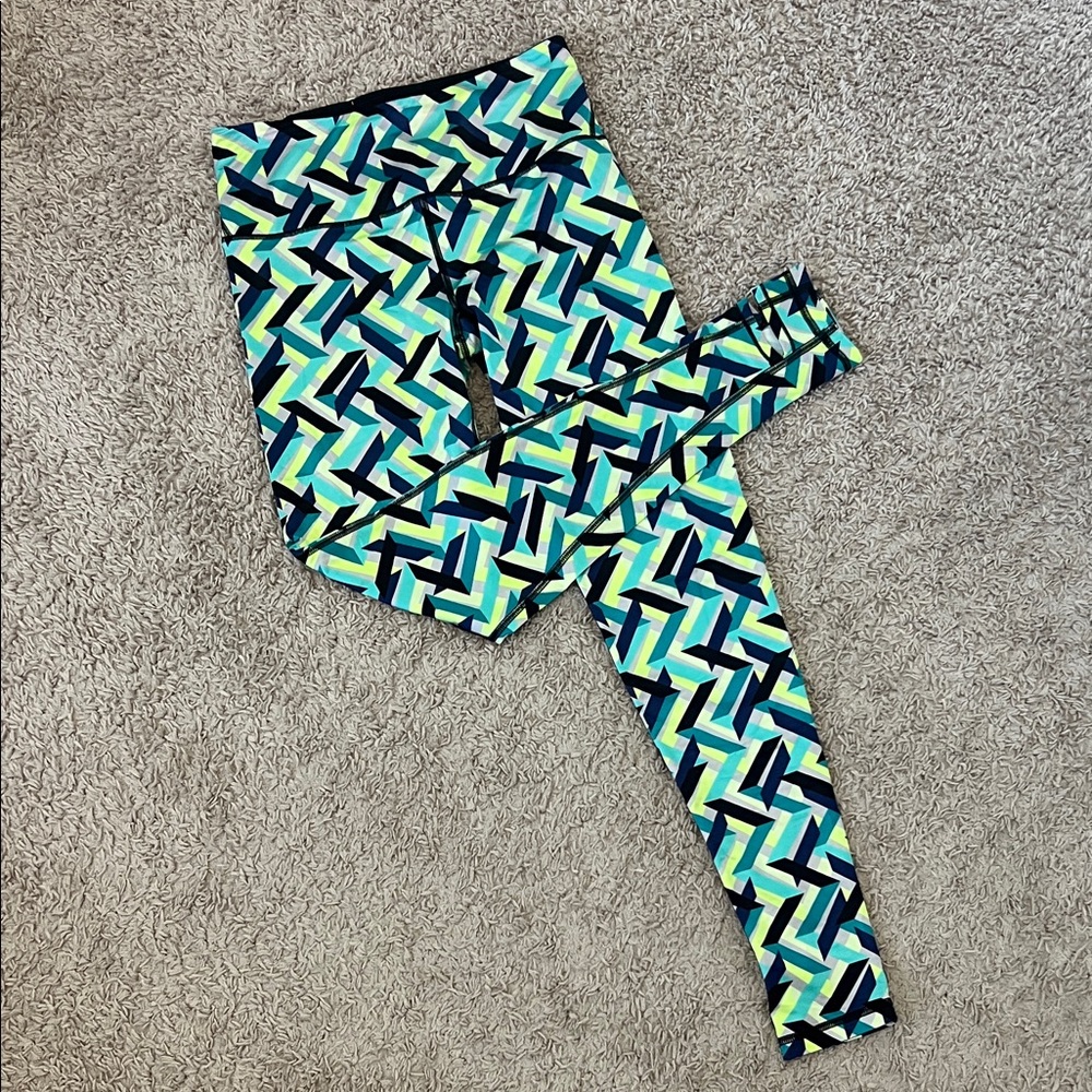 VSX Victoria's Secret Sport Geometric Patterned Leggings Women's Size Small